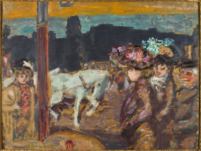 Place Clichy Cavalli e ragazze nel bosco, ca 1894 da Pierre Bonnard