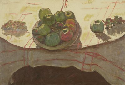 Piatto di mele su un tavolo, c.1910-12 da Pierre Bonnard