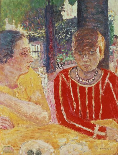 Ritratto di Madame Reine Natanson e Marthe Bonnard, 1928 da Pierre Bonnard