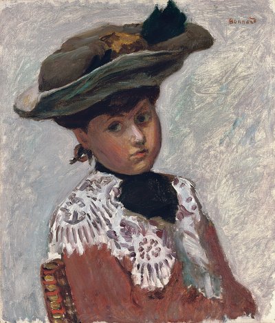 Ritratto di una giovane donna o Il cappello, c.1905 da Pierre Bonnard