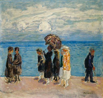 Passeggiatori al mare da Pierre Bonnard
