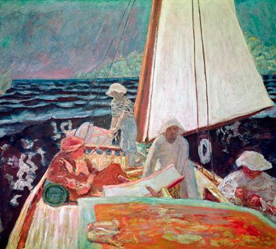 Signac e i suoi amici in barca, 1924-25 da Pierre Bonnard