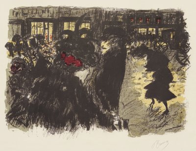 Alcuni aspetti della vita a Parigi, 7: La piazza di sera, c.1898 da Pierre Bonnard