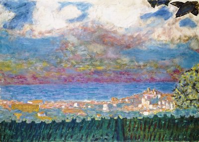 Cielo tempestoso su Cannes, 1945 da Pierre Bonnard