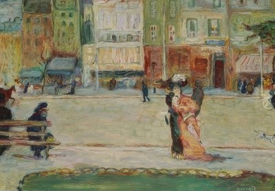 Scena di strada, Avenue Clichy, Parigi da Pierre Bonnard