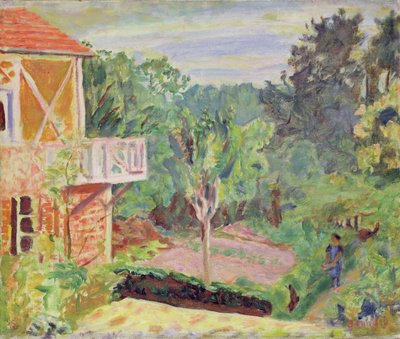 Luce del sole a Vernon, 1920 circa (olio su tela) da Pierre Bonnard