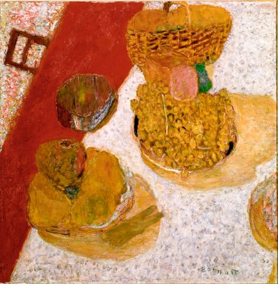 Angolo del tavolo, natura morta con frutta da Pierre Bonnard