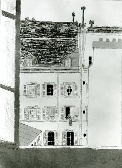La casa nel cortile da Pierre Bonnard