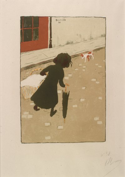 La piccola lavandaia da Album of Painter-Printmakers da Pierre Bonnard