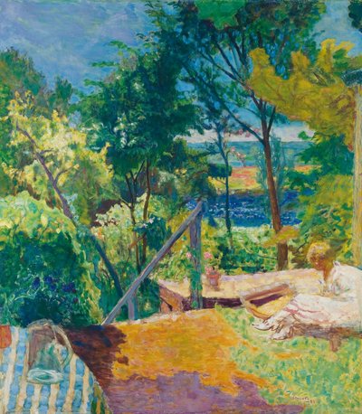 La terrazza a Vernon, 1923 da Pierre Bonnard