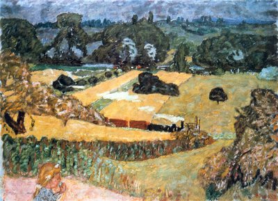 Treno e Bardes, Paesaggio con un treno merci, 1909 da Pierre Bonnard