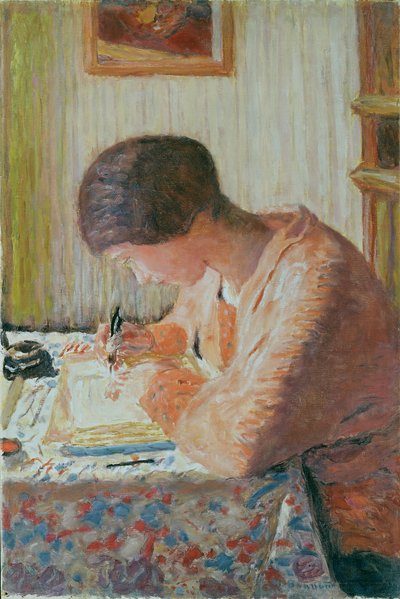 Donna che scrive da Pierre Bonnard