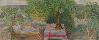Donna in un paesaggio, c.1914 da Pierre Bonnard