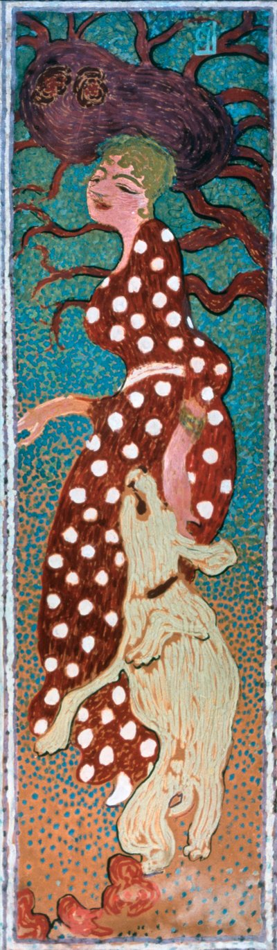 Donna in un vestito bianco a pois, 1891 da Pierre Bonnard