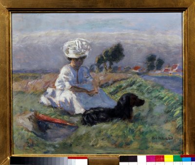 Donna con cane da Pierre Bonnard