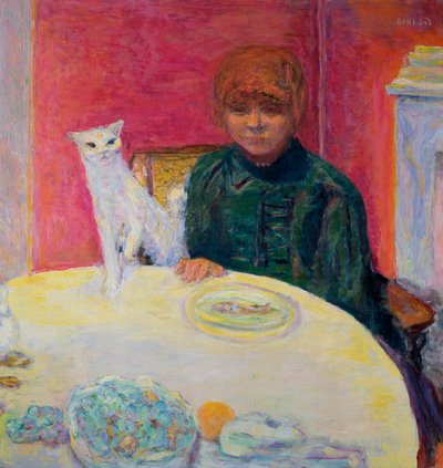 Donna con un gatto, 1912 da Pierre Bonnard