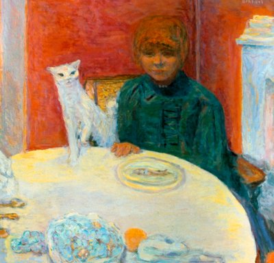 Donna con un gatto da Pierre Bonnard