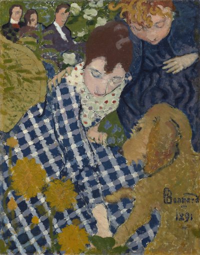 Donne con cane da Pierre Bonnard