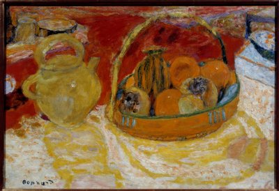 Natura morta gialla e rossa da Pierre Bonnard