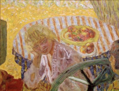 Giovani donne in giardino o La tovaglia a righe da Pierre Bonnard