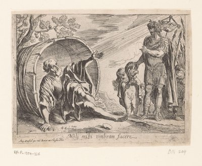 Alessandro Magno e Diogene da Pierre Brebiette