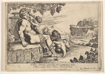 Bacco, satiro e leone da Pierre Brebiette