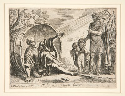 Diogene e Alessandro Magno da Pierre Brebiette