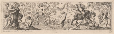 Putti e satiri che scoccano frecce da Pierre Brebiette