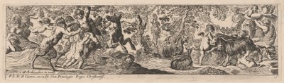Satiri e putti che giocano con animali da Pierre Brebiette