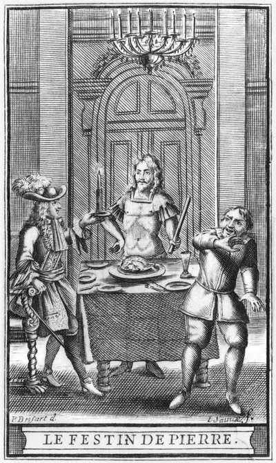 Don Giovanni e il Commendatore, illustrazione del frontespizio da 