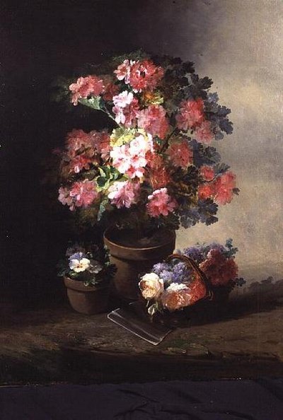 Natura Morta di Rose in un Vaso, c.1870 da Pierre Camille Gontier