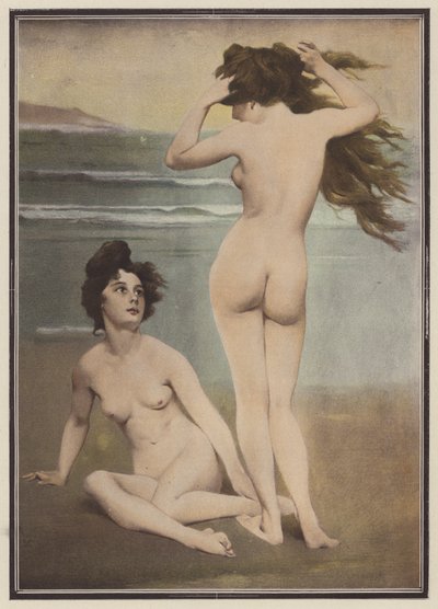 Donne che fanno il bagno da Pierre Carrier Belleuse