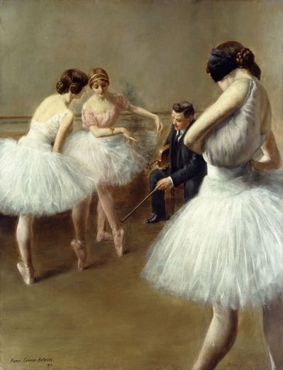 La lezione di balletto da Pierre Carrier Belleuse