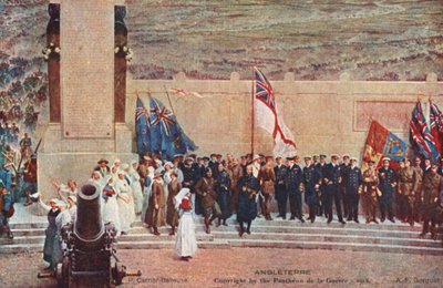 Inghilterra (litografia a colori) da Pierre Carrier Belleuse