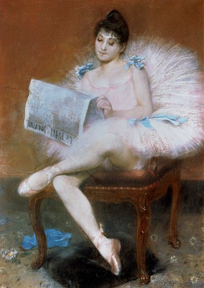 Ballerina seduta, 1890 da Pierre Carrier Belleuse