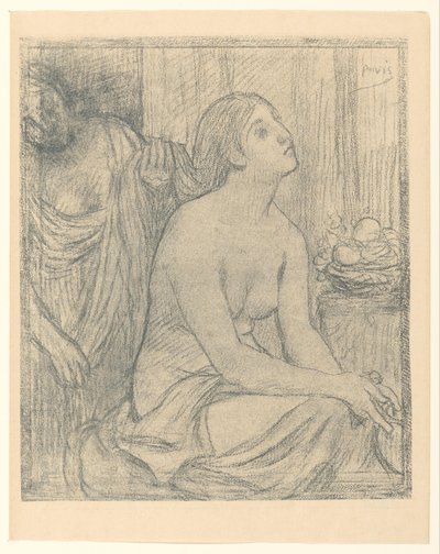 Donna alla toeletta da Pierre Cécile Puvis de Chavannes