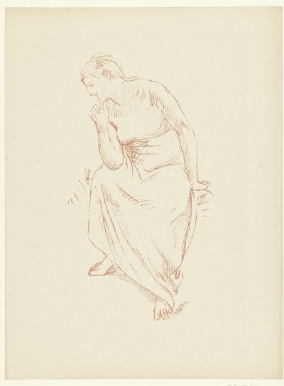 Donna seminuda seduta da Pierre Cécile Puvis de Chavannes