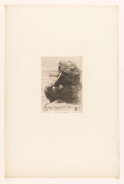 Donne che riposano sulla costa da Pierre Celestin Billet