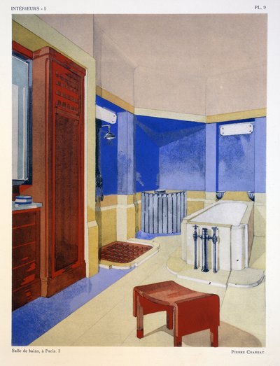 Bagno I, a Parigi, illustrazione da 