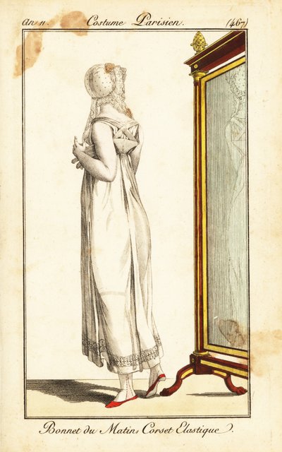 Merveilleuse davanti a uno specchio, Parigi da Pierre Charles Baquoy
