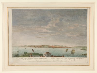 Veduta della città di Boston, capitale del New England, in Nord America da Pierre Charles Canot