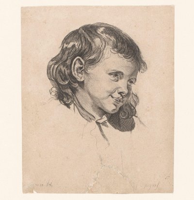 Testa di un bambino, girata a destra da Pierre Charles Ingouf