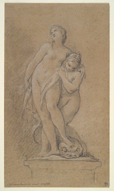 Venere sostenuta da una Nereide da Pierre Charles Tremolieres