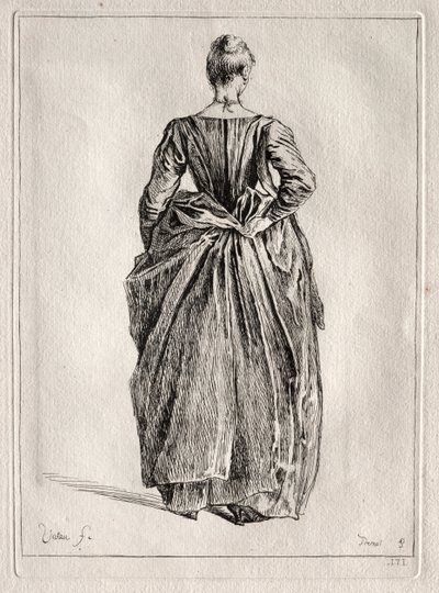 Studio di una Donna di Schiena da Pierre Charles Trémolière