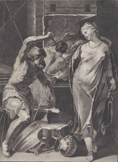 Vulcano che forgia l