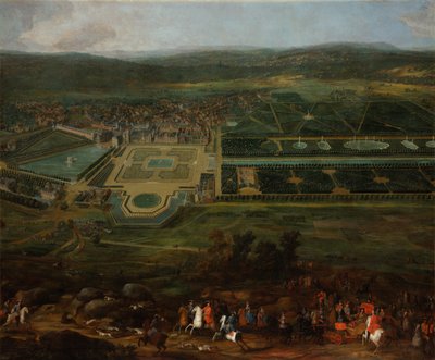 Veduta del Château de Fontainebleau, 1718-1725 da Pierre Denis II Martin