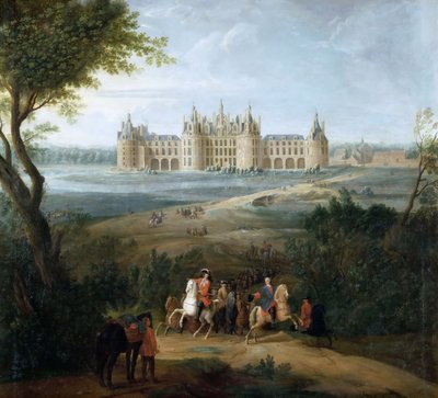 Veduta del castello di Chambord, dal parco da Pierre Denis II Martin