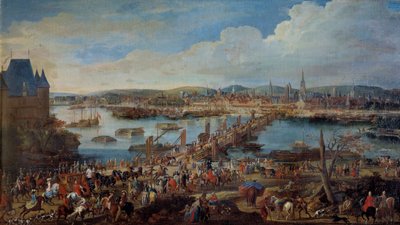 Veduta della città di Rouen presa da Saint Sever (dettaglio) da Pierre Denis Martin