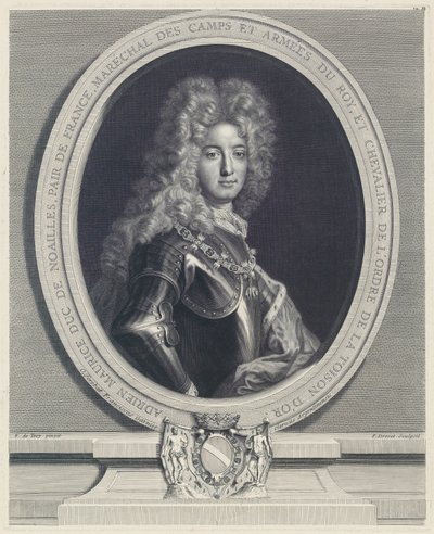 Adrien Maurice, Duca di Noailles da Pierre Drevet