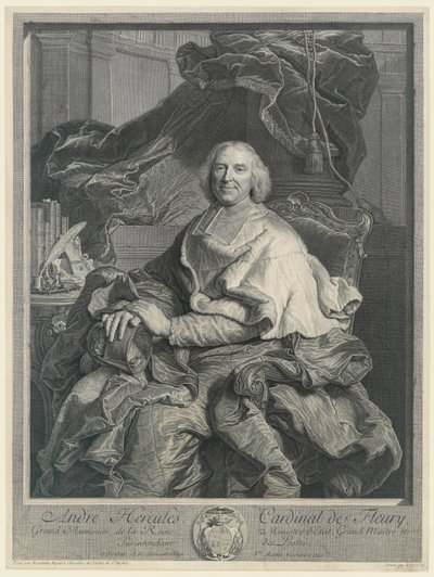 Andre Hercules, Cardinale de Fleury da Pierre Drevet